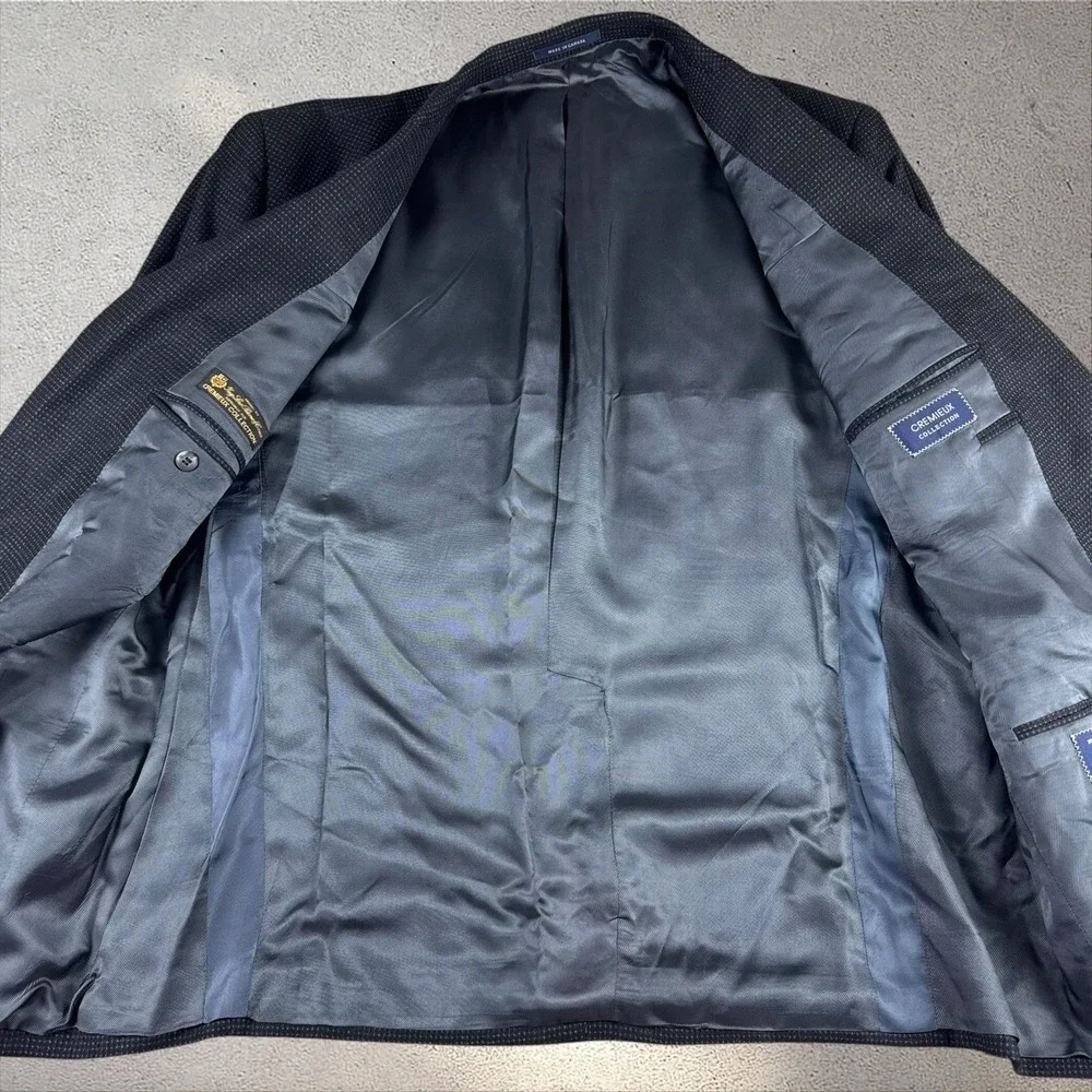 Cremieux Loro Piana Wool‎ Blazer Charcoal 46R Denverwood Sport Coat